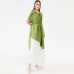Miyake Contrast Color Stitching Dress Women's Spring And Summer New European Women's Temperament Super Long