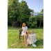 Small White Puff Sleeves Square Neck Lace Dress Women's Summer Dress Waist French First Love Small White Dress Small White Puff Sleeves Square Neck Lace Dress Women's Summer Dress Waist French First Love Small White Dress
