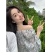 Floral Chiffon Top Two Piece Shirt Women New Western Style Fashion Niche Design Short Style