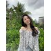 Floral Chiffon Top Two Piece Shirt Women New Western Style Fashion Niche Design Short Style