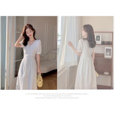 Summer New Women Sweet And Salty French White Long Dress Design Is Light And Mature Sweet Style Dress Summer New Women Sweet And Salty French White Long Dress Design Is Light And Mature Sweet Style Dress