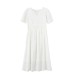 Summer New Women Sweet And Salty French White Long Dress Design Is Light And Mature Sweet Style Dress