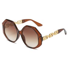New Large Frame Polygonal Sunglasses Retro Street Shooting Sunglasses Men And Women Trend Sunglasses