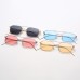 New Square Ocean Piece Sunglasses Men And Women Trend Metal Frame Sunglasses Fashion Double Beam Glasses