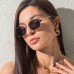 New Square Ocean Piece Sunglasses Men And Women Trend Metal Frame Sunglasses Fashion Double Beam Glasses