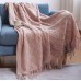 Diamond Flower Sofa Blanket Cover Blanket Bed End Blanket Knitted Air Conditioning Blanket Tassel Napping Blanket Multifunctional Decorative Blanket
