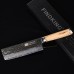 Exquisite Hammer Pattern Craft 6.5 Inch Small Kitchen Knife Zebra Wood Handle Damascus Slice Knife Sharp Chef's Knife