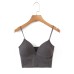 Spring New Women's Fashion Casual Simple Basic All-Match Small Suspenders