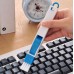 Multi-Purpose Door And Window Groove Cleaning Brush With Dustpan Crevice Brush Computer Keyboard Brush Corner Dust Brush