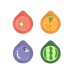 Creative Cute Punch-Free Fruit Hook Sticky Sticky Hook Door Wall Bathroom Kitchen Key No Trace Nail Sticky