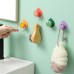 Creative Cute Punch-Free Fruit Hook Sticky Sticky Hook Door Wall Bathroom Kitchen Key No Trace Nail Sticky