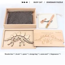 Dinosaur Fossil Cultural Relics Antiquities Archaeological Model Children Dig Treasure Handmade DIY Wooden Toys Archaeological Fossils