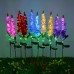 New Led Solar Violet Lawn Light Holiday Decoration Led Simulation Violet Solar Garden Light