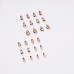 Nordic Style Wearing A Simple Nail Patch Line Manicure Patch French Manicure Press On Nails