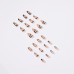 Nordic Style Wearing A Simple Nail Patch Line Manicure Patch French Manicure Press On Nails