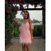 Fashion Fringe Sequin Feather Panel Dress Women Sexy Dress Fashion Fringe Sequin Feather Panel Dress Women Sexy Dress