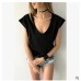 Summer Women's Simple v-Word T All-Match Casual Top