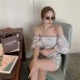 Vacation Style Women's Jumpsuit Seaside Holiday Thailand Jumpsuit Wide-Leg Pants Thin High Waist Shorts Beach Pants Summer