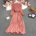 Pleated Waist Shows Thin Temperament Light Mature Style Women's New French Dress Long Pleated Skirt