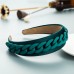 Headband New Fashion Personality Pastoral Style Female Wide-Brimmed Color Chain Decoration Macaron Color Headband