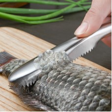 Kitchen Gadgets Stainless Steel Fish Scale Planer Scraper Kitchen Descaler Tool Fish Killer Planer To Remove Fish Scales