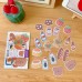 Girl Ins Jiugongge Dust-Proof Drawer Storage Box Desktop Stationery Jewelry Hand Account Cosmetics Storage Students