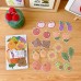 Girl Ins Jiugongge Dust-Proof Drawer Storage Box Desktop Stationery Jewelry Hand Account Cosmetics Storage Students