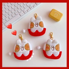 Net Red Cute Plush Shy Rabbit Bread Rabbit Super Headphone Bag Pendant Plush Toy Schoolbag Ornament