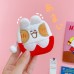 Net Red Cute Plush Shy Rabbit Bread Rabbit Super Headphone Bag Pendant Plush Toy Schoolbag Ornament