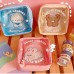 Cute Soft Cute Bear Cosmetic Bag Stationery Data Cable Large Capacity Storage Bag Ins Style Korean Version Portable Wash Bag