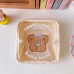 Cute Soft Cute Bear Cosmetic Bag Stationery Data Cable Large Capacity Storage Bag Ins Style Korean Version Portable Wash Bag