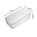 Japanese Style Transparent Desktop Drawer Storage Box Separate Kitchen Tableware Stationery Finishing Small Box Transparent Plastic Compartment