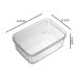 Japanese Style Transparent Desktop Drawer Storage Box Separate Kitchen Tableware Stationery Finishing Small Box Transparent Plastic Compartment