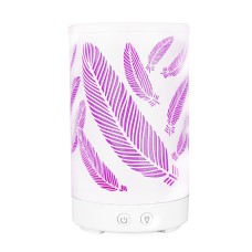 Creative Feather Pattern Colorful Night Light Humidifier Iron Aroma Diffuser