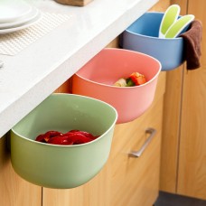 Kitchen Cabinet Door Hanging Large Trash Can European Style Fashion No Cover Plastic Storage Box Trash Can