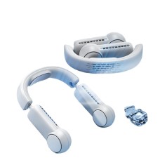 New Hanging Neck Fan Can Accommodate Hand-Held USB Mini Fan Without Leaf Lazy Cooling Hanging Neck Fan