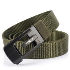 New Toothless Automatic Buckle Belt Nylon Canvas Belt Outdoor Leisure Breathable Belt 3.4CM
