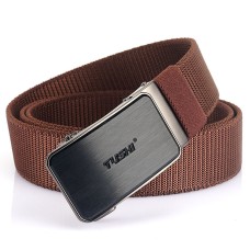 New Tactical Outdoor Woven Elastic Elastic Nylon Belt Men's Versatile Automatic Buckle Belt Cargo Belt