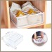 Fabric Underwear Storage Box Drawer Type Socks Artifact Put Bra Underwear Separate Lattice Wardrobe Finishing Home