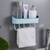 European Style Simple Punch Free Bathroom Wall-Mounted Rack Toilet Multi-Functional Kitchen Plastic Storage Rack