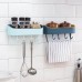 European Style Simple Punch Free Bathroom Wall-Mounted Rack Toilet Multi-Functional Kitchen Plastic Storage Rack