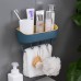 European Style Simple Punch Free Bathroom Wall-Mounted Rack Toilet Multi-Functional Kitchen Plastic Storage Rack