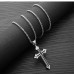 Hip-Hop Authentic Personality Japanese And Korean Simple Titanium Steel Jesus Cross Necklace Men's Jewelry Pendant Women Hip-Hop Authentic Personality Japanese And Korean Simple Titanium Steel Jesus Cross Necklace Men's Jewelry Pendant Women