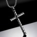 Hip-Hop Authentic Personality Japanese And Korean Simple Titanium Steel Jesus Cross Necklace Men's Jewelry Pendant Women Hip-Hop Authentic Personality Japanese And Korean Simple Titanium Steel Jesus Cross Necklace Men's Jewelry Pendant Women