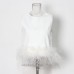 Hepburn Style Design Ostrich Hair Stitching Top New Round Neck Simple Short Solid Color Vest Women Hepburn Style Design Ostrich Hair Stitching Top New Round Neck Simple Short Solid Color Vest Women