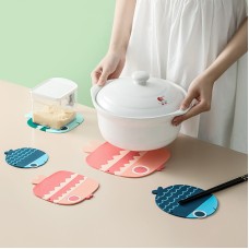 Insulation Pad High Temperature Silicone Anti-Scalding Table Mat Household Cartoon Coaster Casserole Mat Bowl Plate Heat Insulation Mat