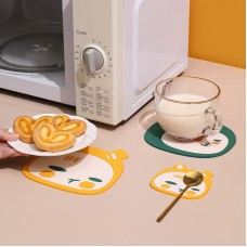 Heat-Resistant Insulation Pad Household Coaster Bowl Pad Kitchen Silicone Anti-Scalding Student Placemat Waterproof And Oil-Proof Tea Cup Table Mat