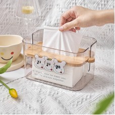Paper Box Home Living Room Coffee Table Restaurant Creative Simple Light Luxury Multi-Function Lift Transparent Storage Tissue Box