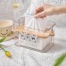 Paper Box Home Living Room Coffee Table Restaurant Creative Simple Light Luxury Multi-Function Lift Transparent Storage Tissue Box