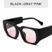 Trendy New Sunglasses Ins Personality Wide Leg Small Frame Sunglasses Retro Square Modern Glasses Men